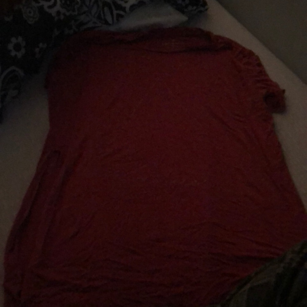 Red long top